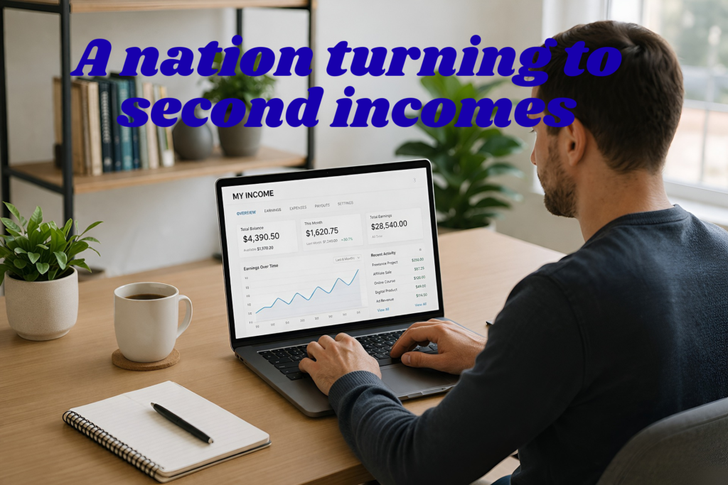 A nation turning to second incomes